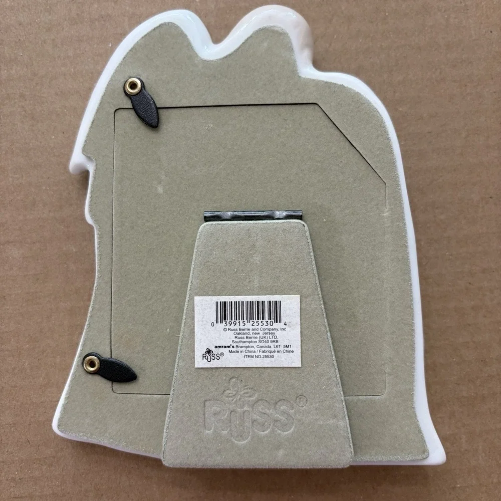 Russ Gifts Of Faith Praying Child Guardian Angel 3x3 Ceramic Photo‎ Frame